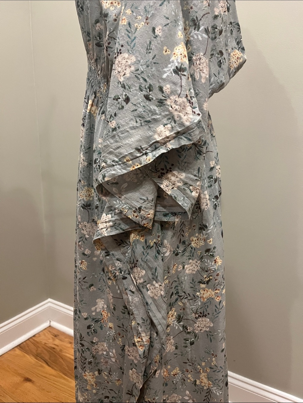 Natural Life Sanibel Floral Sage Green Kaftan Maxi Dress - Picture 6 of 11
